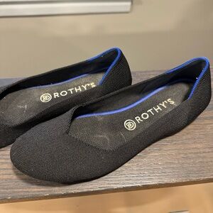 Rothy's Black and Blue Women's Flats